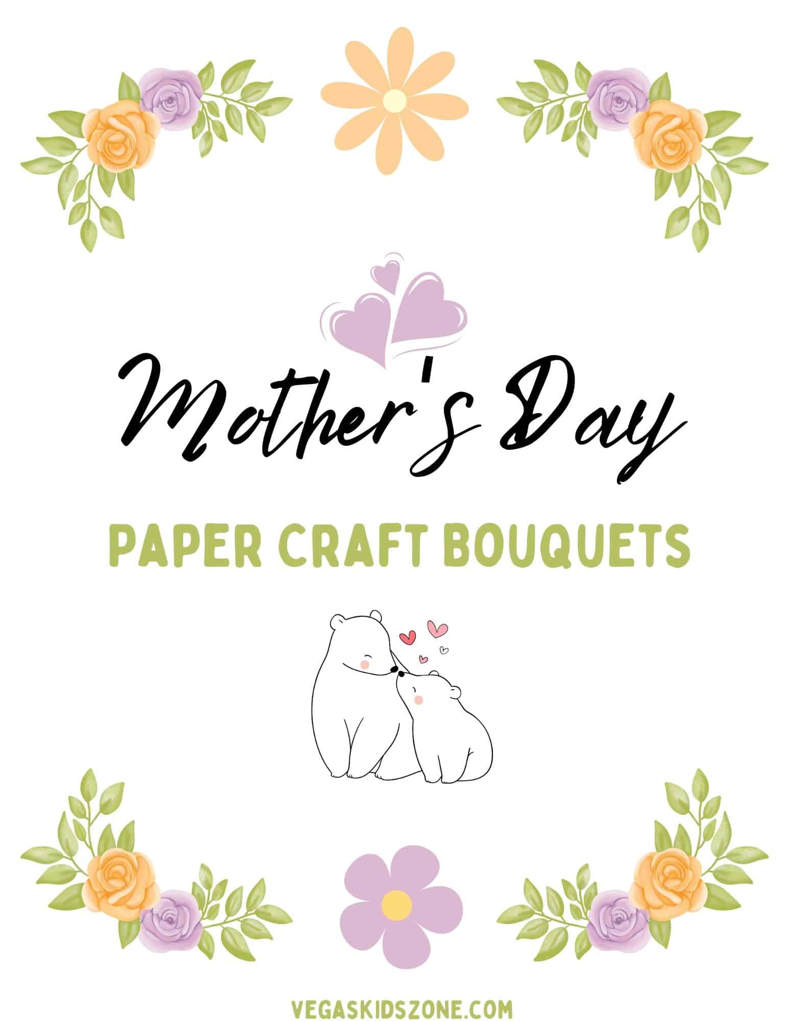 An easy Mother's Day paper flower craft for littles and bigs to put together and present with love.