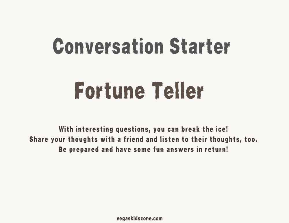 Kids Conversation Starter Game