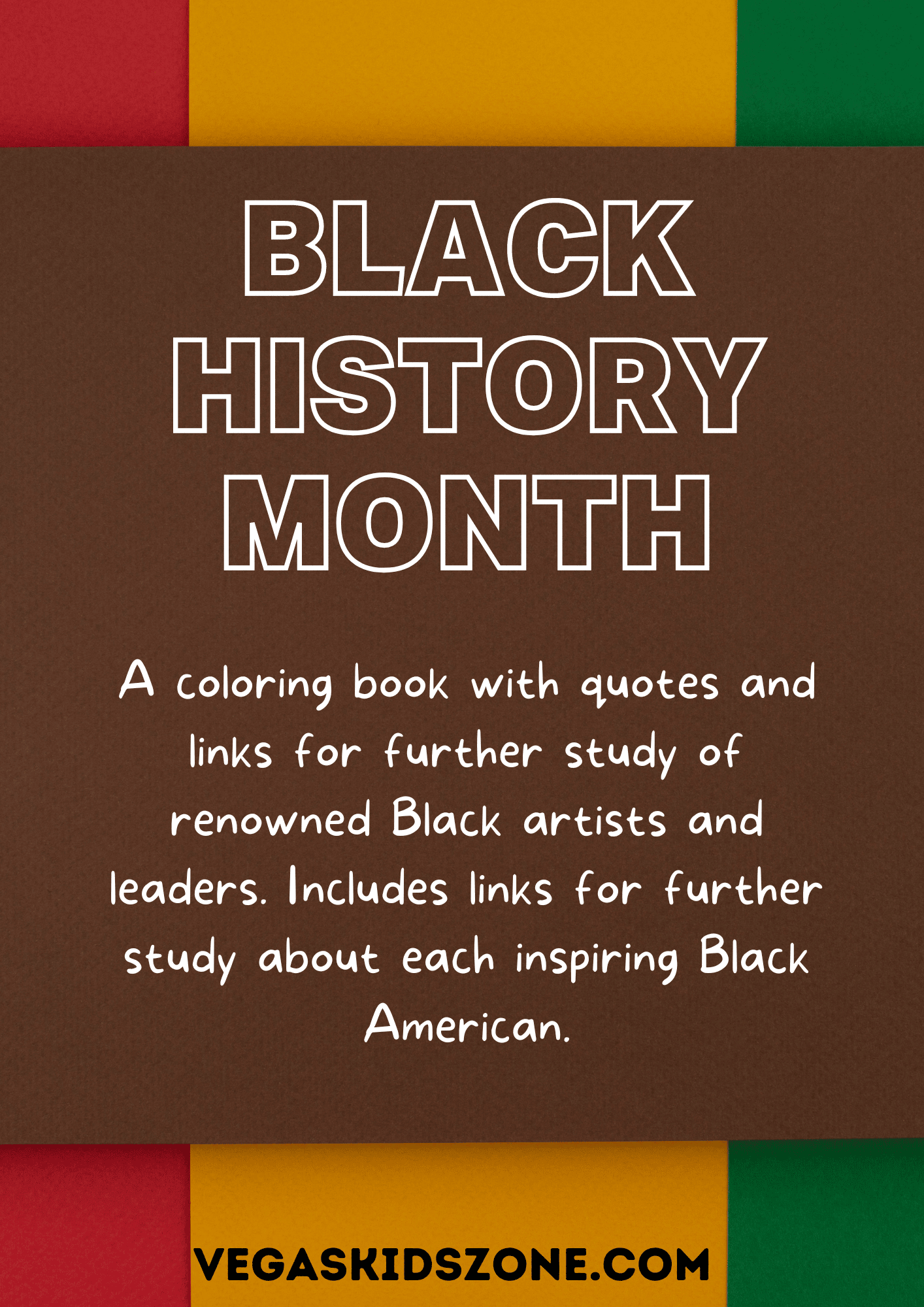 Black History Month Leaders Coloring Pages & Education Pack