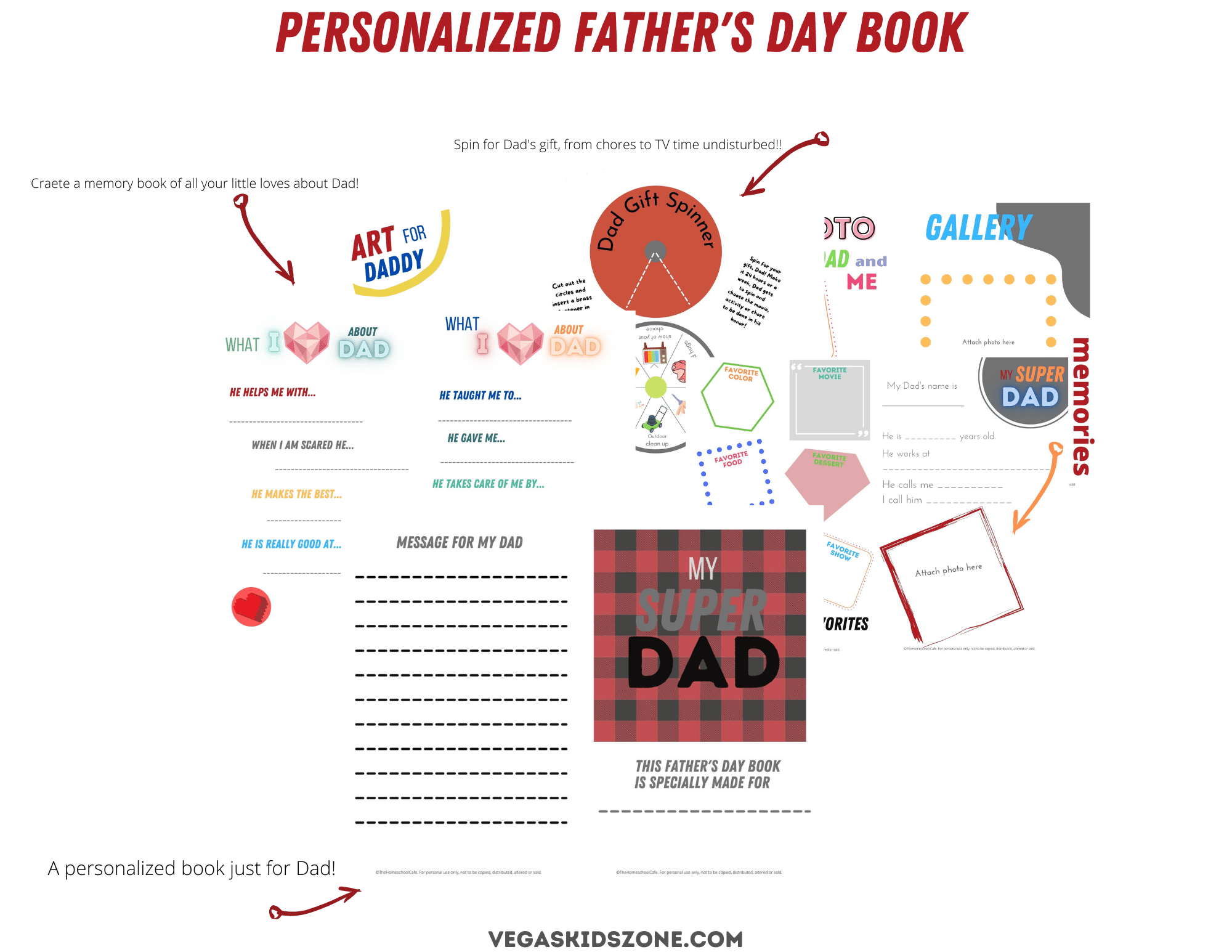 This packed personalized Father's Day gift book offers many ways that you can show your dad just how much you appreciate him.