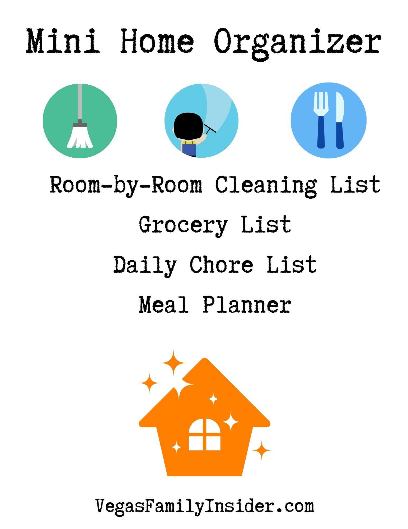 Mini Home Binder and weekly home planner
