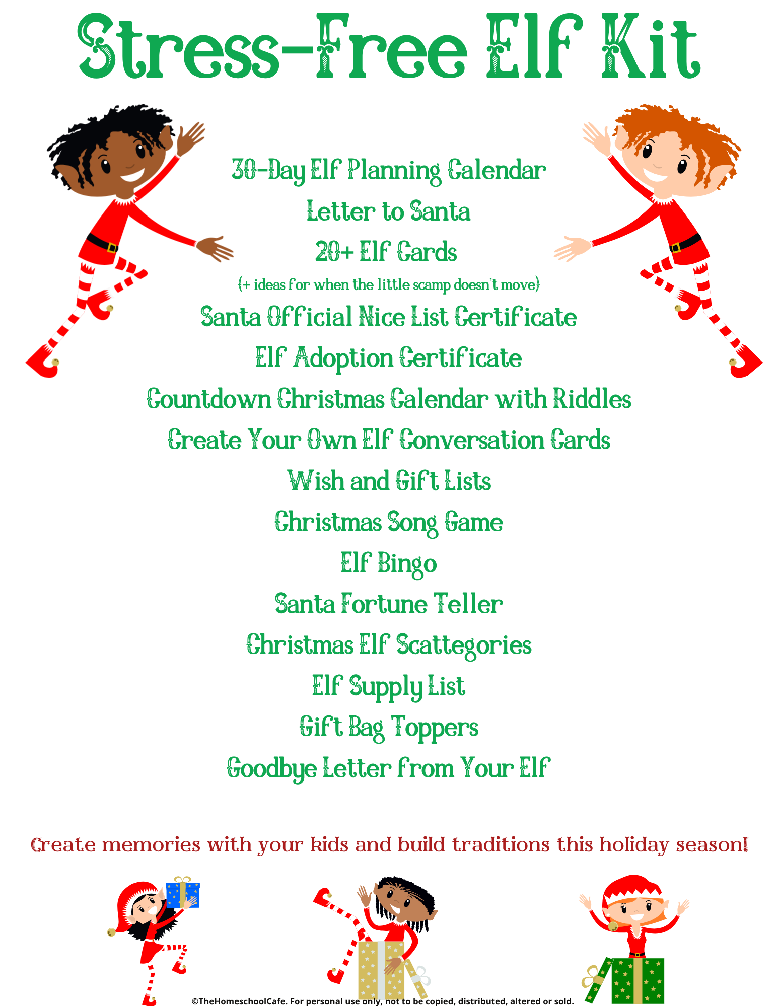 Top Secret Elf Adventure Packet for Parents