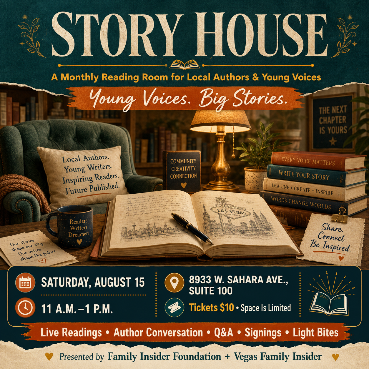 Featured image for “Story House Las Vegas | Local Authors & Young Writers”